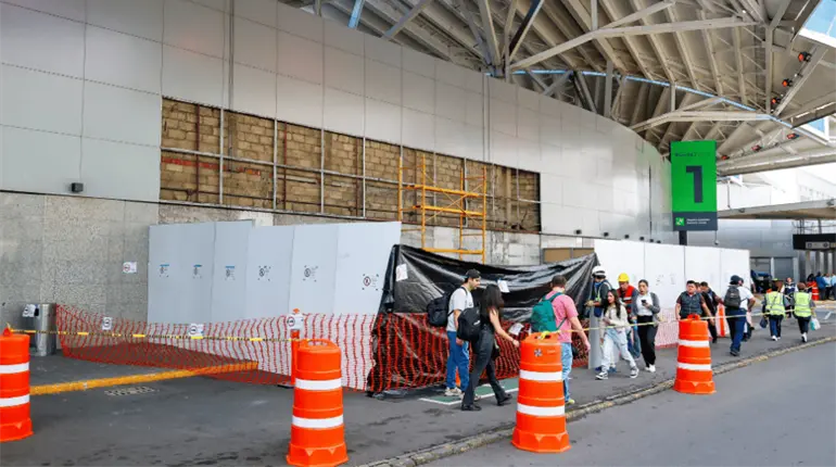Cierran por remodelación puerta 1 y 2 Terminal 1 del AICM