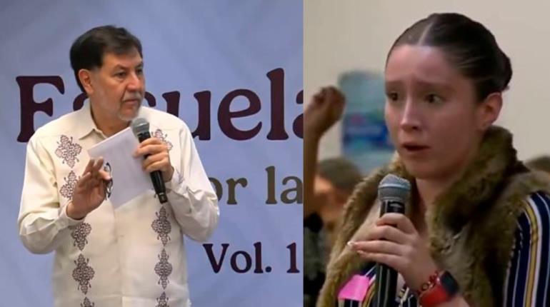 ´¿Dónde queda su congruencia?´: estudiante encara a Noroña por casa de 12 mdp; lo acusa de misoginia