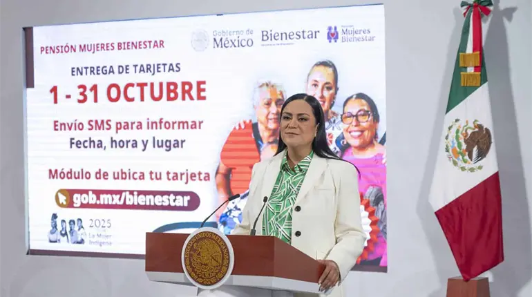 Ya se superaron los 16.3 millones de beneficiarios de Pensiones del Bienestar: Ariadna Montiel