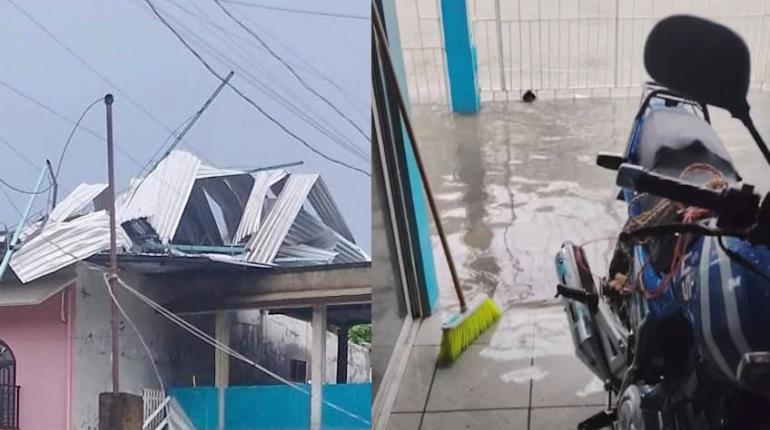 Fuertes lluvias sorprenden y dejan afectaciones en Cunduacán