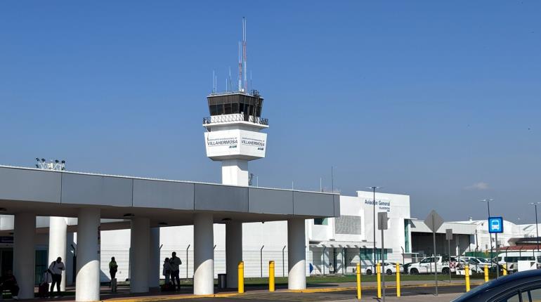 Aeropuerto de Villahermosa registra ligero incremento en el tráfico de pasajeros en agosto