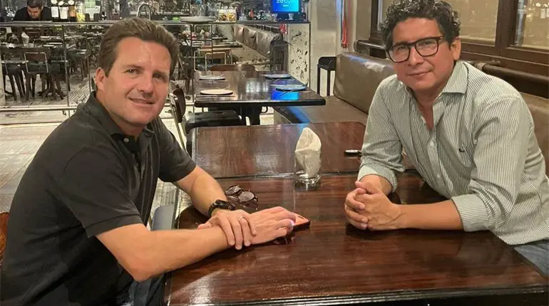 Se reúne Gaudiano con el pevemista Diego de la O
