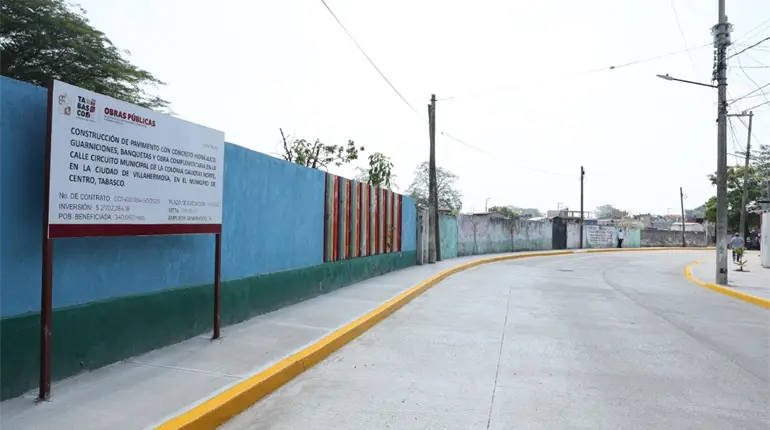 Presume gobierno de Tabasco obras en Centro por más de 111 mdp durante 2025