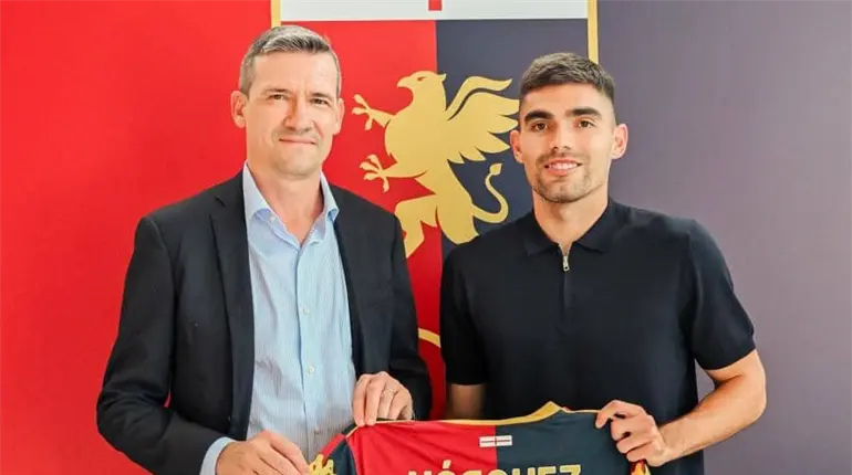 El mexicano Johan Vásquez renueva con el Genoa hasta 2028