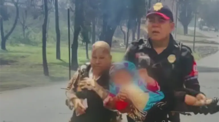 Desmienten muerte de abuelita que cubrió a su nieta del fuego durante explosión en Iztapalapa