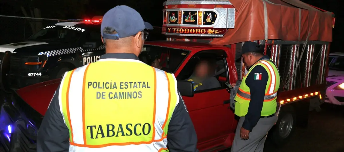 Infracciona PEC a 30 personas durante Operativo Alcoholímetro en Villahermosa