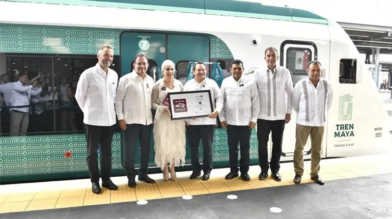 Celebra Tabasco entrega del distintivo Hecho en México al Tren Maya