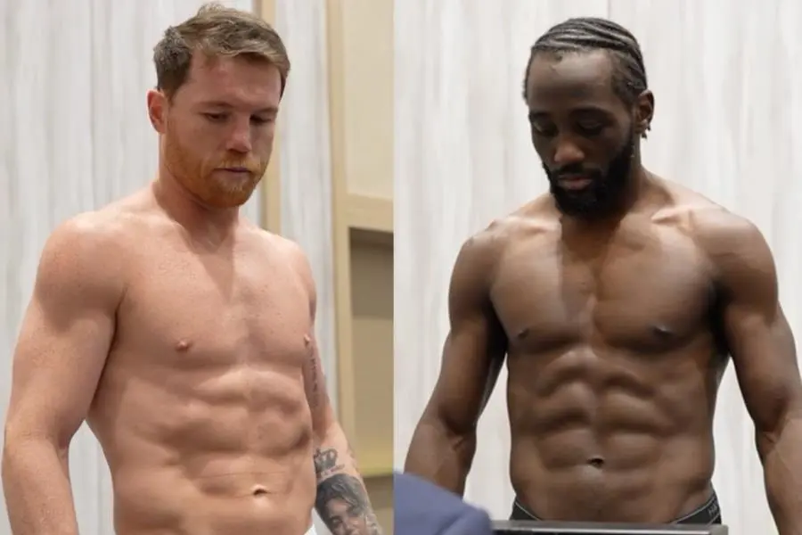 Previo a pelea, ´Canelo´ y Crawford cumplen con el peso, ambos marcaron 167.5 libras