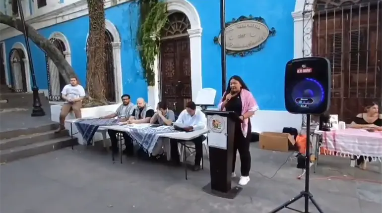 Alzan la voz desde Tabasco para hacer visible el genocidio en Palestina