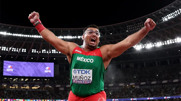 Uziel Muñoz gana plata para México en Mundial de Atletismo 2025