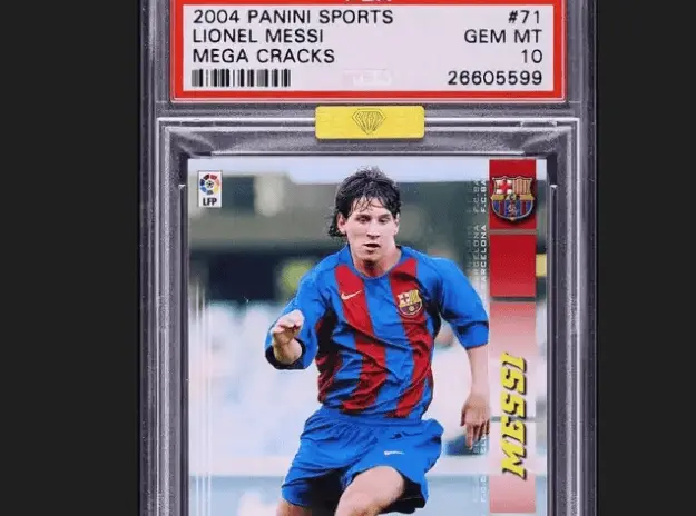 Tarjeta coleccionable de Messi rompe récord de venta