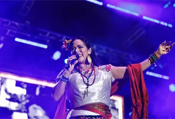 "Gracias por todo su cariñito" dice Lila Downs tras presentación en Comalcalco en fiestas patrias