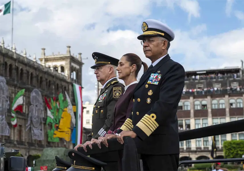 "Ninguna injerencia es posible en nuestra patria": Sheinbaum en su primer desfile militar