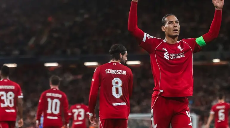 Con gol de Van Dijk, Liverpool gana 3-2 al Atlético en Champions