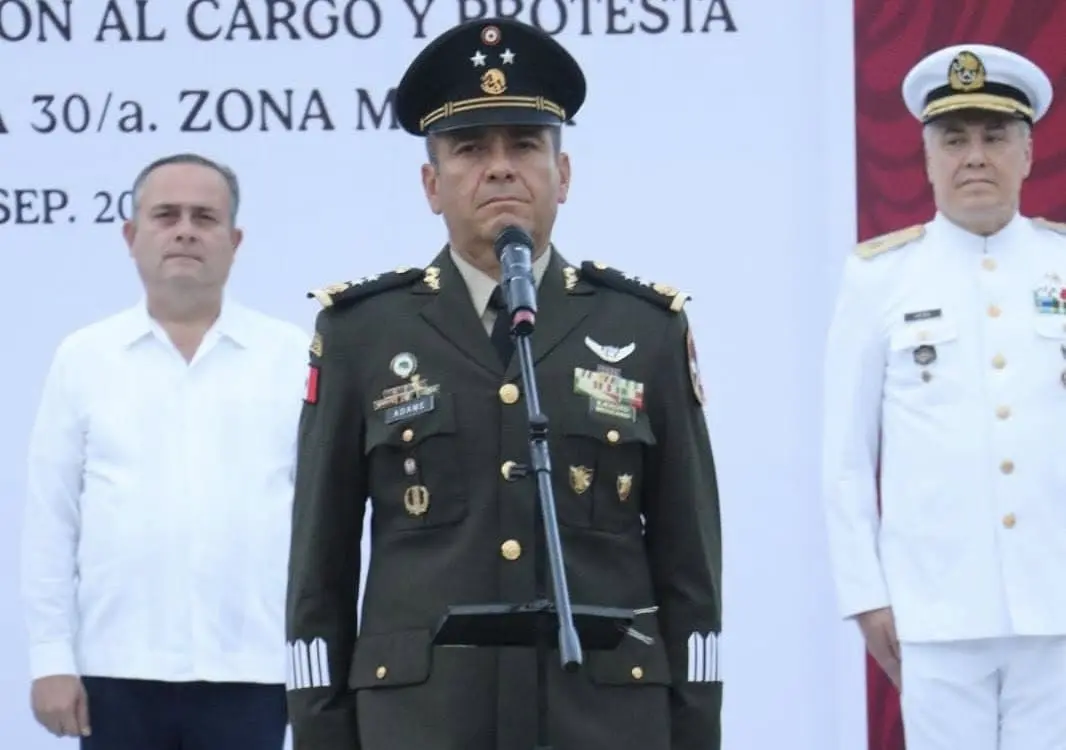 Jesús Alejandro Adame Cabrera nuevo comandante de la 30 Zona Militar