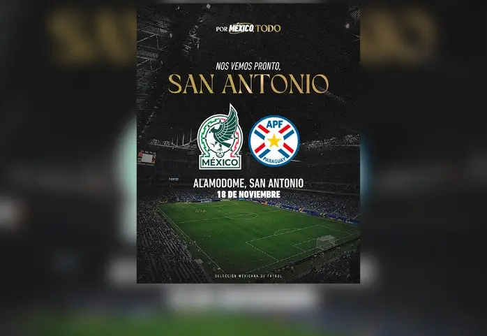 Selección mexicana enfrentará a Paraguay en San Antonio en fecha FIFA de noviembre