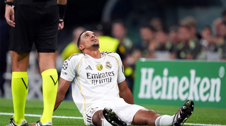 Real Madrid confirma lesión de Trent Alexander-Arnold; se perdería el Clásico ante Barcelona