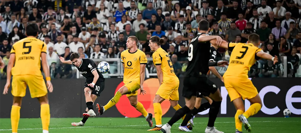 Juventus rescata el empate en el último minuto ante el Dortmund