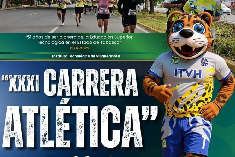 La XXI Carrera Atlética del Instituto Tecnológico de Villahermosa será el próximo 28 de septiembre