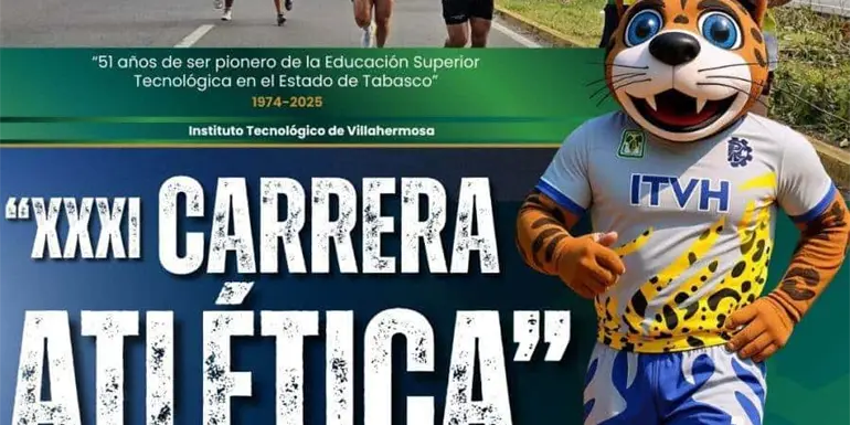 La XXI Carrera Atlética del Instituto Tecnológico de Villahermosa será el próximo 28 de septiembre