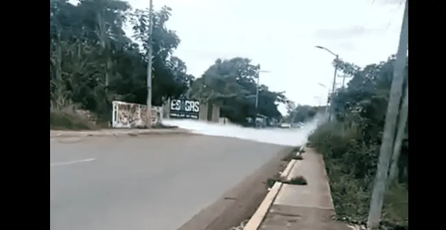 Se registra fuga de gas en una gasera de Cunduacán