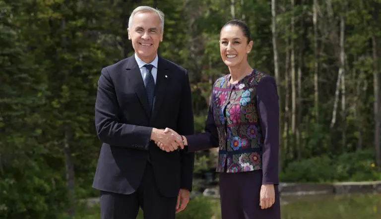 Comercio, inversiones y visas de trabajo los temas que abordará Sheinbaum con primer ministro de Canadá