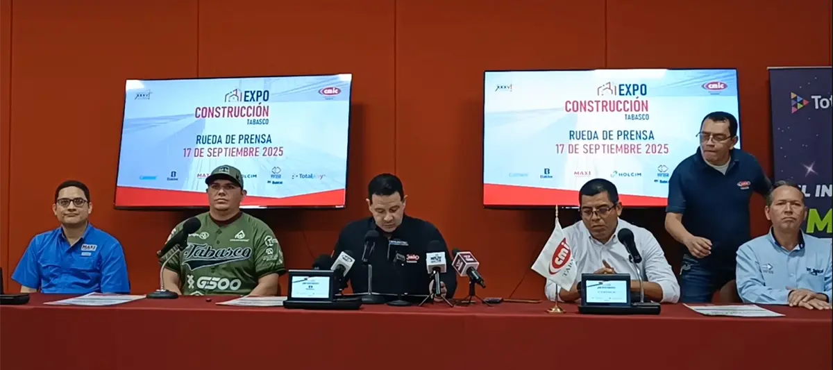 Anuncia CMIC Expo Construcción Tabasco 2025 el 24 y 25 de septiembre en el Gran Salón Villahermosa