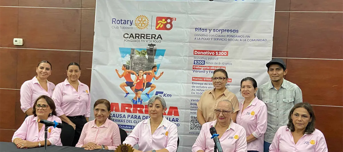 Rotary Tabasco anuncia su 8va carrera atlética