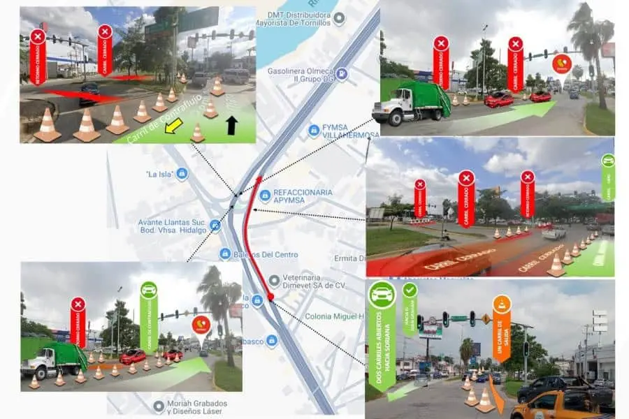 Anuncia Centro modificaciones viales en Periférico por obra de construcción de red de agua