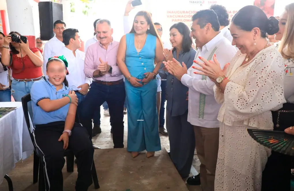 Inauguran en Tabasco Campaña de Vacunación contra el Papiloma, con meta de 47 mil 980 niños