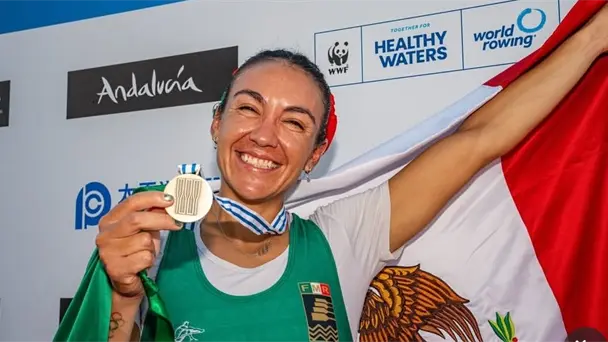 Mexicana Kenia Lechuga Gana Medalla de Bronce en Mundial de Remo Shanghái 2025