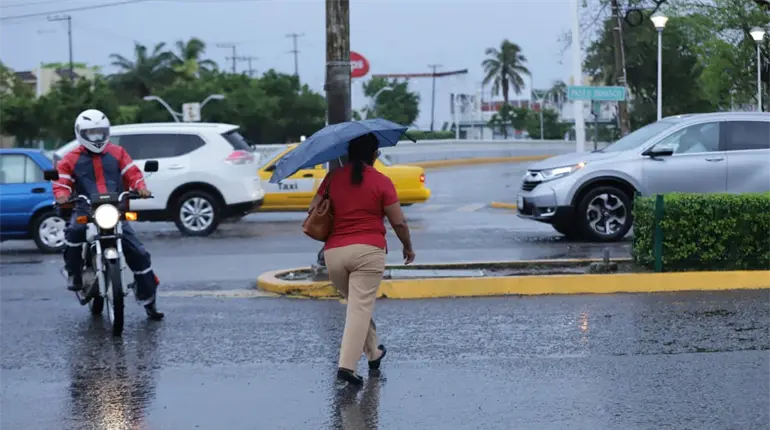 Lluvias fuertes con puntuales intensas se prevén para este martes en Tabasco