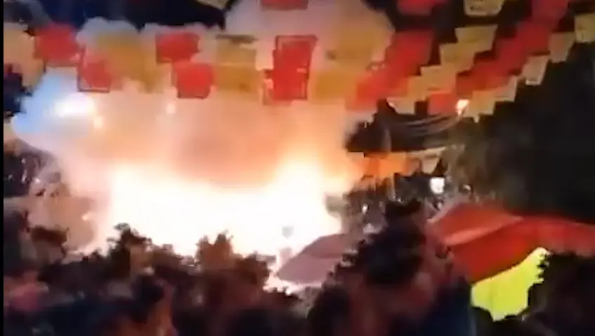 20 heridos deja explosión de pirotecnia en SLP
