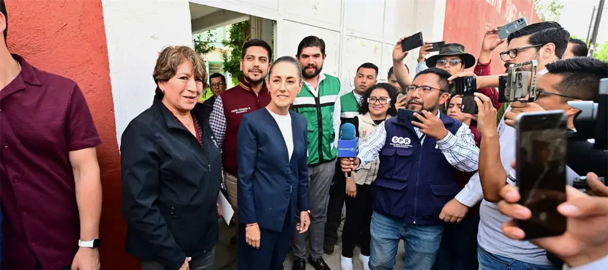 "Nadie se va a quedar desamparado": Sheinbaum en visita tras inundaciones en Neza