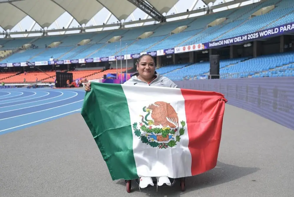 La mexicana Gloria Zarza es bicampeona en lanzamiento de bala en el Mundial de Para Atletismo