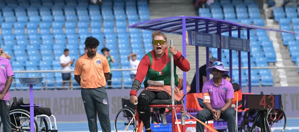 La tabasqueña Ángeles Ortiz, cuarta en lanzamiento de bala F57 en el Mundial de Para Atletismo