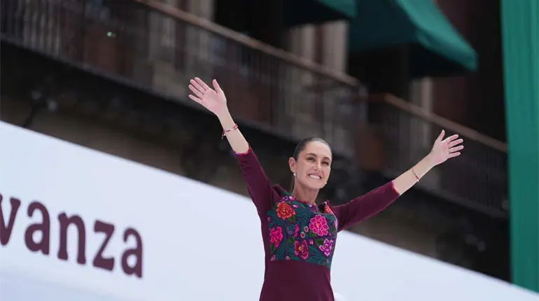 Celebra Sheinbaum su primer año como presidenta; ´no gobierno sola´ asegura en mensaje a la nación