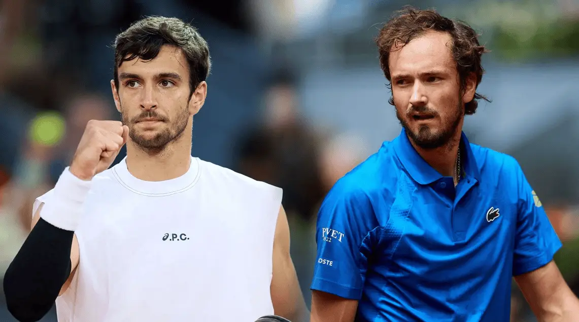 Medvedev y Musetti pasan a octavos en Shanghai; Zverev es eliminado