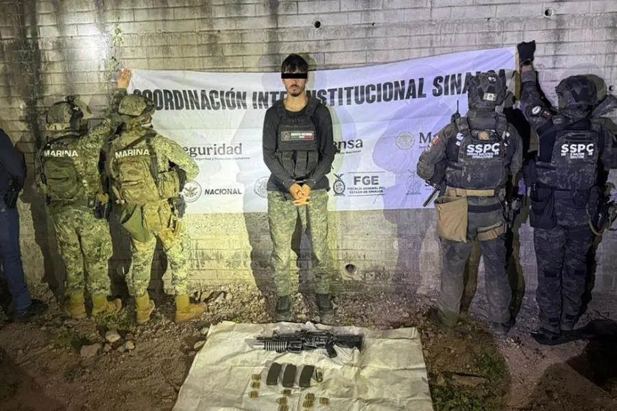 Detienen a Filiberto "N", integrante de célula delictiva de ´Los Chapitos´ en Sinaloa