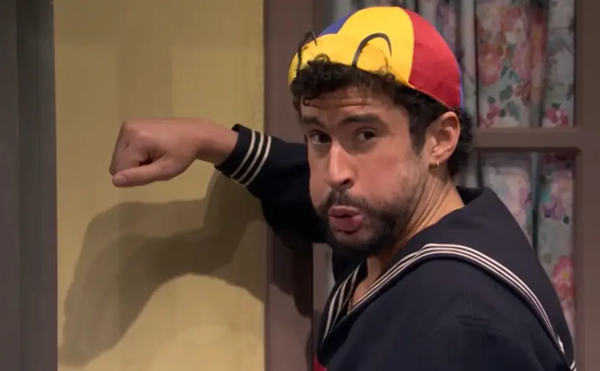 Carlos Villagrán reacciona a interpretación de Quico por Bad Bunny en Sketch de "El Chavo del 8"