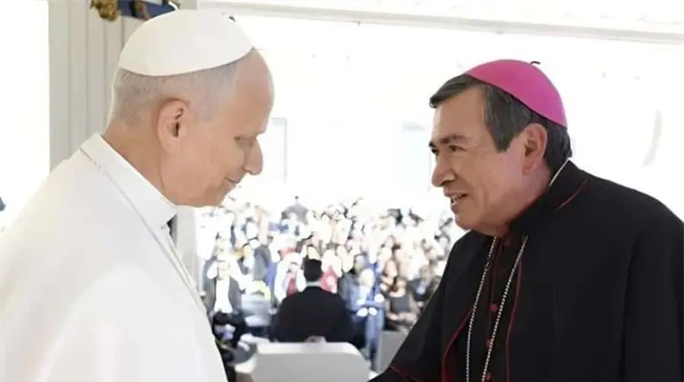 Obispo de Tabasco se reúne con León XIV en El Vaticano