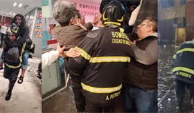 Por inundación en Coyoacán evacuan a 110 personas de la clínica del ISSSTE 