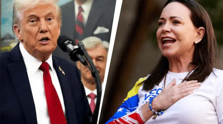 Ganadora del Premio Nobel de la Paz, dedica su premio a Trump, asegura La Casa Blanca