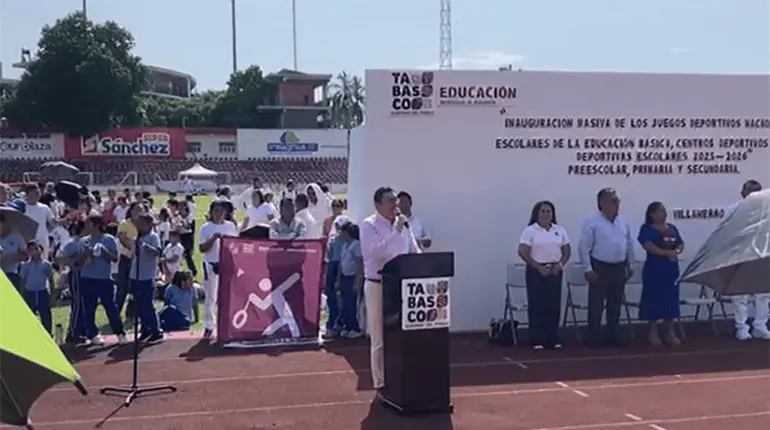 Inauguran los Juegos Deportivos Nacionales Escolares de Educación Básica