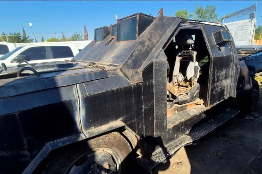 Destruyen en Tamaulipas 23 vehículos monstruos decomisados a grupos delictivos
