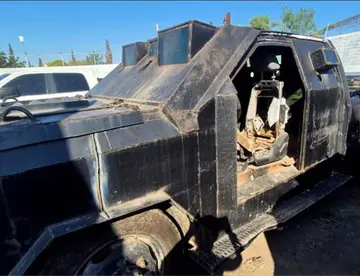Destruyen en Tamaulipas 23 vehículos monstruos decomisados a grupos delictivos
