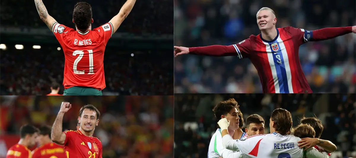 España, Portugal, Italia, Turquía y Noruega ganan en la fecha 7 de las Eliminatorias de UEFA
