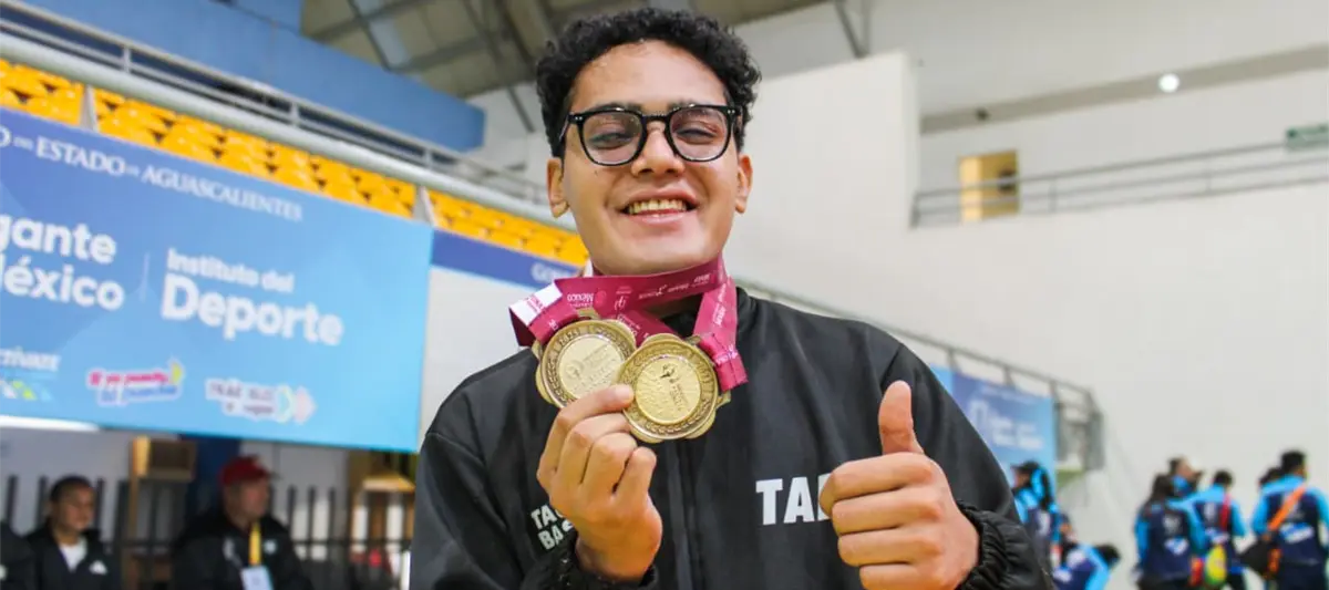 El tabasqueño, José Miguel Gómez, gana su segundo oro en la Paralimpiada Nacional
