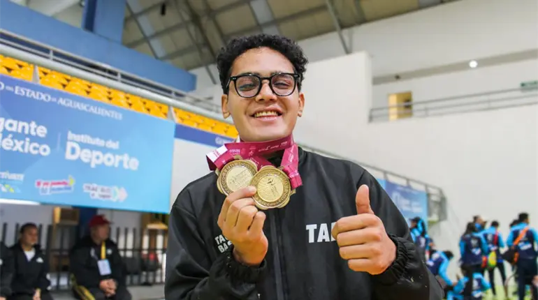 El tabasqueño, José Miguel Gómez, gana su segundo oro en la Paralimpiada Nacional