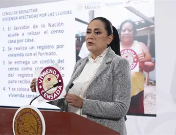 Inicia censo en 5 estados; Sheinbaum estima 100 mil viviendas afectadas